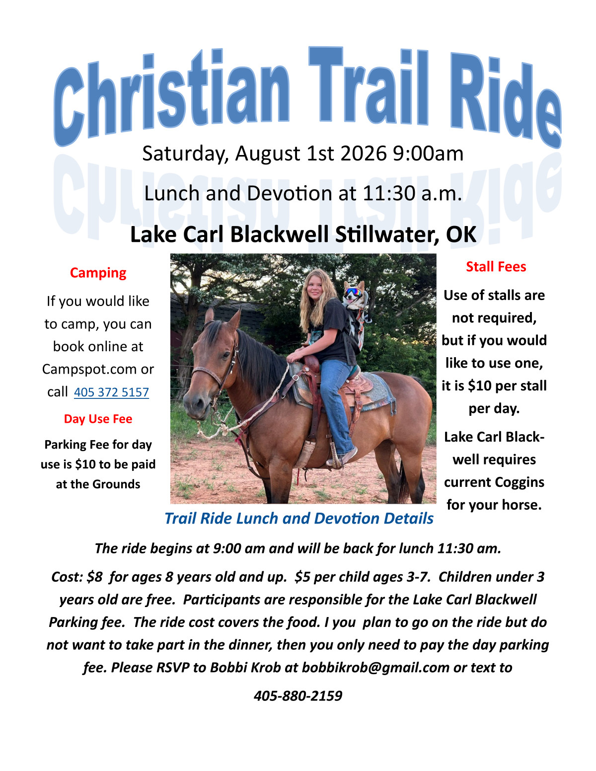 Christian Trail Ride August 2026